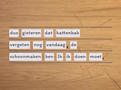 GRAMMATICA 2.3 - Maak goede zinnen met separabele verba - Sofie S