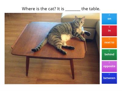 Prepositions of Place