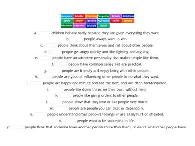Personality adjectives - B1 - Intermediate - English File