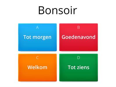 Frans: Begroeten