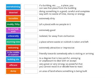 Outcomes upper unit 6 vocab