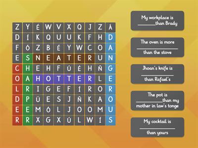 Comparatives Exercise 
