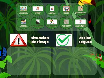 situaciones de riesgo y acciones seguras