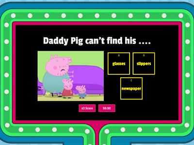 Peppa Pig: Daddy loses his glasses