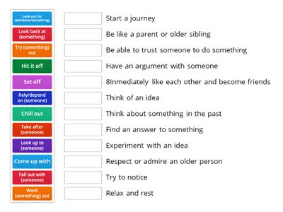 Complete Firt For Schools Unit 1 - Phrasal Verbs