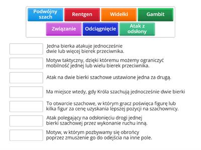 Motywy taktyczne - definicje