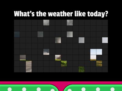 What's the weather like today?