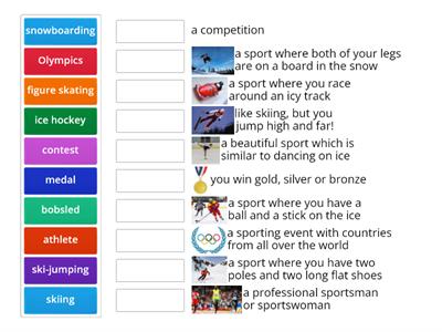 ESOL Winter Olympics Vocabulary