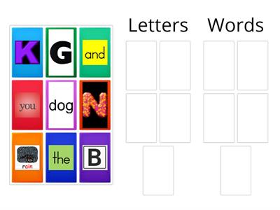 letters words