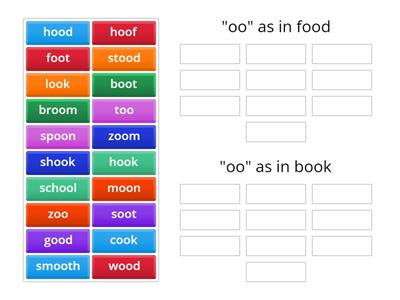 oo/OO word sort