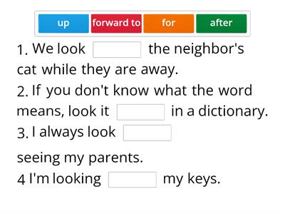 Spotlight 7 Module 5 a - Phrasal verbs with look