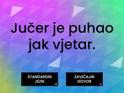 Hrvatski standardni jezik i zavičajni govor, Matas