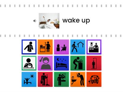 Daily Routine Photos & Icons Matching