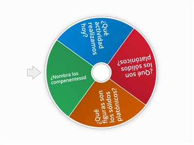 Ruleta GEOMETRÍA  del espacio 