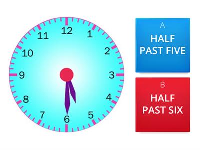The Time (O´CLOCK + HALF PAST)