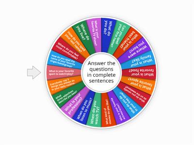 Speaking questions - Simple Present 