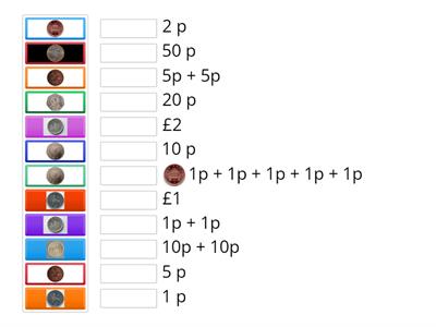 Match up1 using coins