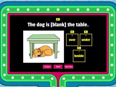 Week 3 Town Mouse and Country Mouse - Choose the Correct Prepositions - Gameshow 