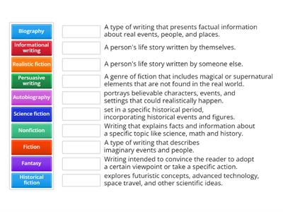 Genres and Subgenres