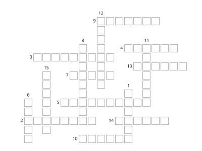 P4 U1 All in Our Family - Definitions Crossword