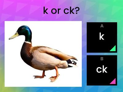 k or ck?