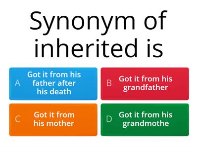 English quiz - synonyms 