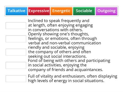 5Au1 Personality traits of an extrovert (p1)