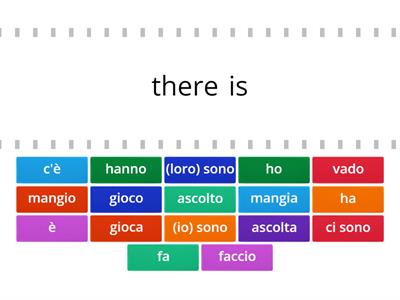 Present tense Italian verbs 2