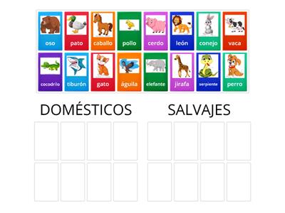 ANIMALES DOMÉSTICOS Y SALVAJES.,