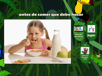 hábitos saludables y alimentación saludable