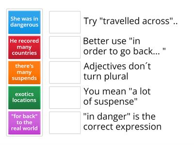 Vocabulary mistakes revision 5th 31/7