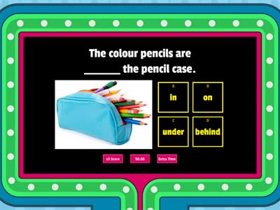 Prepositions of Place 2nd Grade (Gameshow Quiz)