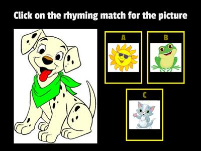 Grade 1 - Find the rhyming word