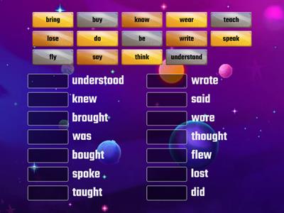 Irregular verbs