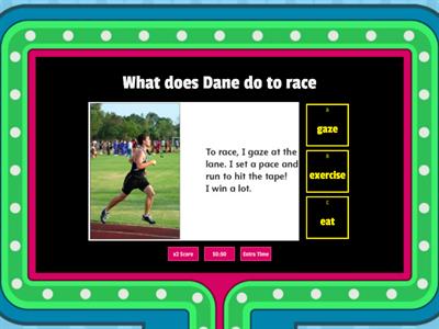Racing with Dane - Comprehension 2