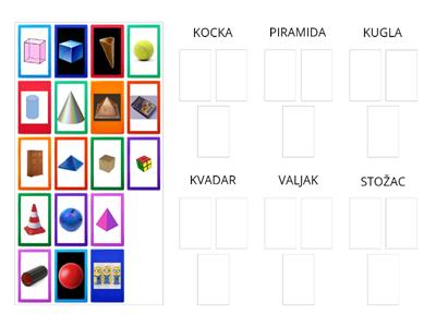 RAZVRSTAJ GEOMETRIJSKA TIJELA