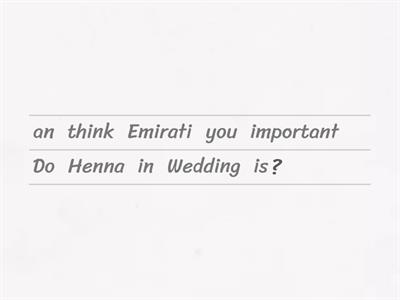 Henna and UAE Weddings