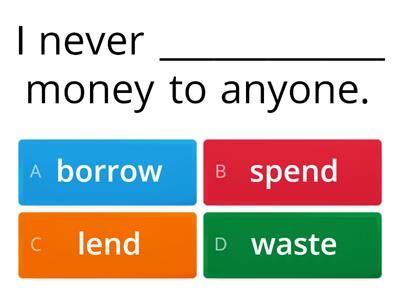  Money - Grammar/Vocabulary 