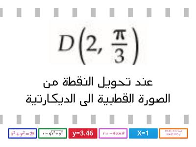 2-2 الصورة القطبية و الصورة الديكارتية للمعادلات 