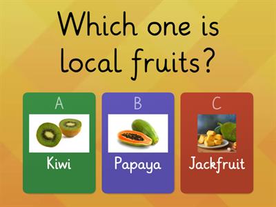 local fruits and import fruits 