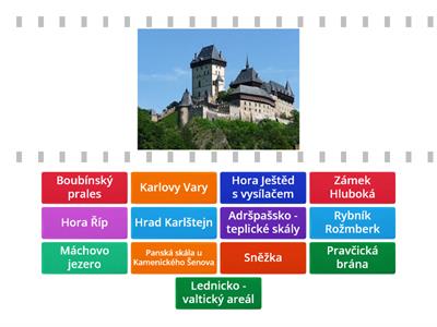 Zajímavá místa v ČR
