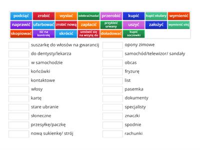 Lekcja 26 Co robimy w punktach usługowych 