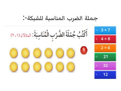 مراجعة الوحدة الرابعة - رياضيات ثالث - مدارس المجد الأهلية للبنين - أ / علاء الشال .