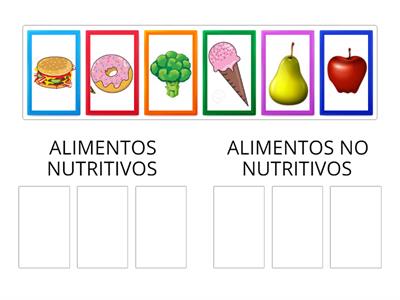  ALIMENTOS NUTRITIVOS Y NO NUTRITIVOS