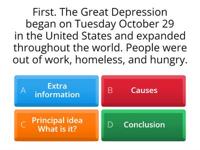 The Great Depression summary