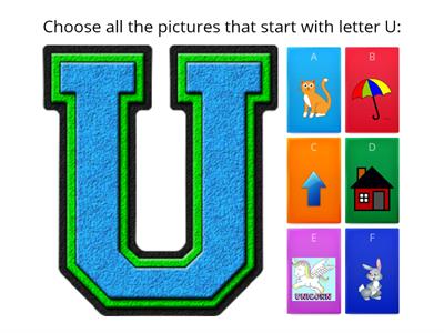 Letter U 