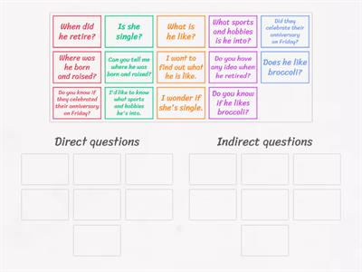 Direct & Indirect questions