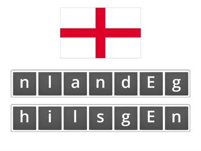 Anagram Countries and flags English File Elementary 1
