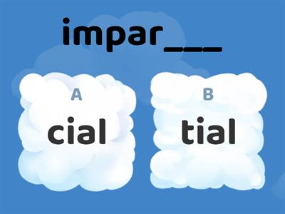 -cial or -tial