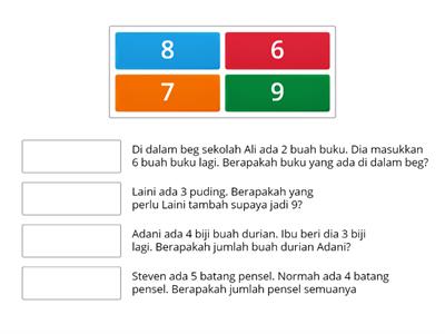 Penyelesaian Masalah : Tambah Dalam Lingkungan 10